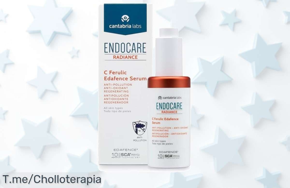 Brilla con el sérum Endocare Radiance C Ferulic Edafence a un precio loco, protección antioxidante que tu piel necesita. ¡Aprovecha este ofertón antes de que se agote!