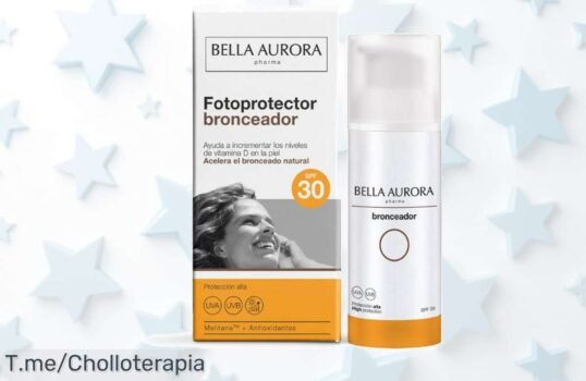 Brilla este verano con el Fotoprotector Bronceador Facial SPF30 de Bella Aurora, acelera tu bronceado y recibe vitamina D, aprovecha este ofertón único antes que se agote