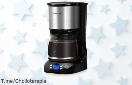 Cafetera AIGOSTAR: El super chollo de 12 tazas que te hará disfrutar del café caliente cuando quieras ¡No te quedes sin el tuyo, compra ahora antes de que se agote!