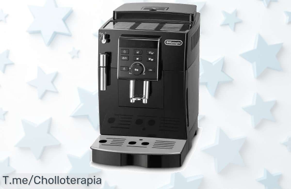 Cafetera Expresso DeLonghi ECAM13.123.B a precio loco, potencia de barista y café delicioso en casa. ¡No te quedes sin la tuya! Stock limitado, actúa ya y disfruta este ofertón.