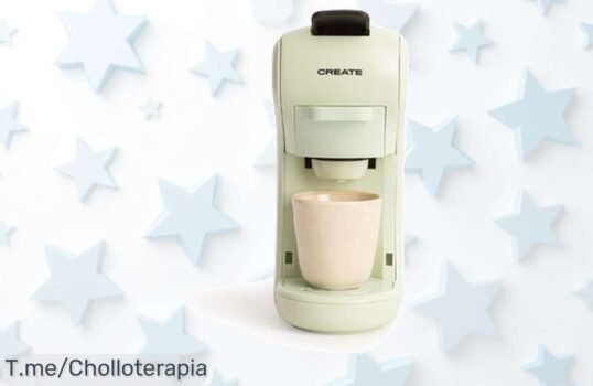 Cafetera Multicápsula Express Verde Pastel a precio loco, prepara el café que amas en un santiamén, no dejes pasar este super chollo y compra ya antes que se agote