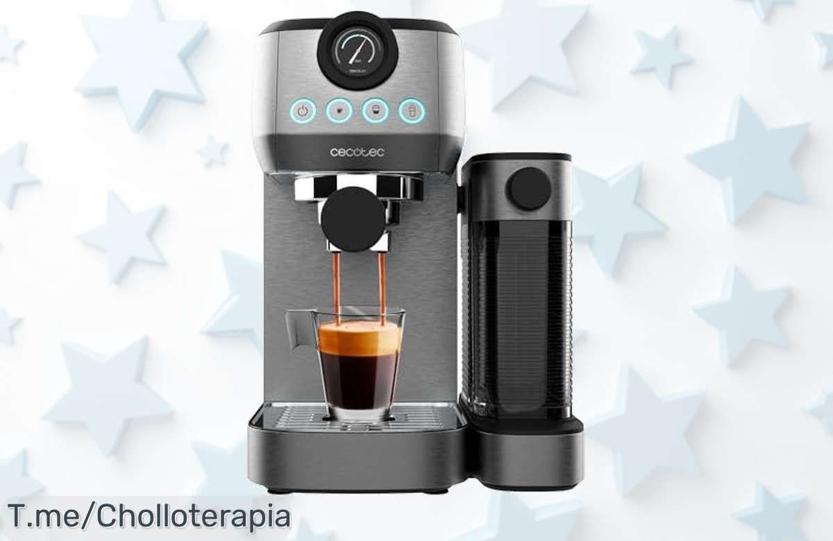Cafetera Semiautomática Power Espresso 20: Descubre el chollo que transforma tu hogar en una cafetería con café cremoso y chocolate caliente. ¡Compra ya antes de que se agote!