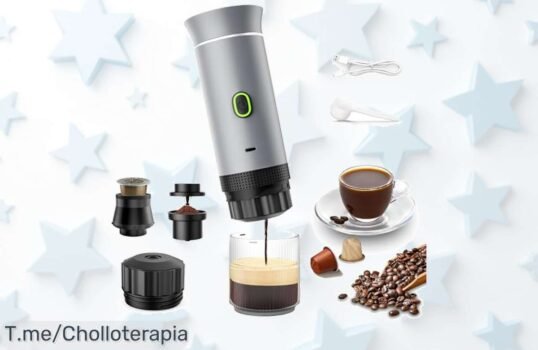 Cafetera portátil 3 en 1 a precio de locura, disfruta tu café favorito en minutos ¡No pierdas esta oferta única y hazte con ella antes que se agote!
