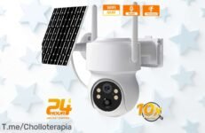 Cámara IP Solar WiFi 4MP con Zoom 10X a precio loco: ¡mejora tu seguridad hoy mismo con este ofertón limitado! No dejes pasar este chollazo y mantén todo bajo control ya