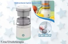 Cambia tu manera de disfrutar jugos con el exprimidor automático: rápido, portátil y sin ensuciar ¡Llévatelo ahora a un precio loco antes que se agote esta oferta única!