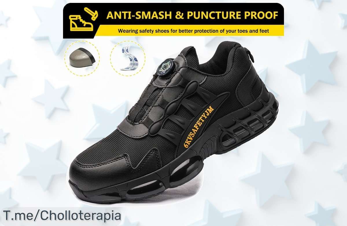 Cambia tu rutina con las botas de trabajo ligeras y transpirables que necesitas, ¡super chollo a precio loco! Aprovecha este ofertón antes de que se agoten.