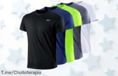 Camiseta de secado rápido a precio loco: mejora tu rendimiento y olvídate de la humedad ¡Super chollo limitado, corre por la tuya antes que se agoten!