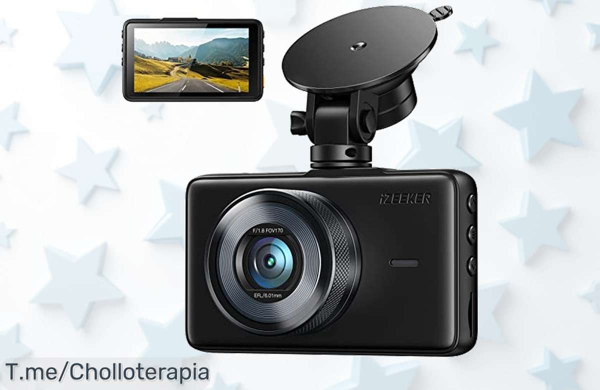Captura cada aventura con la iZEEKER Cámara de Coche, calidad FHD 1080P y 170° Gran Angular. ¡Aprovecha este ofertón exclusivo antes que se agote!
