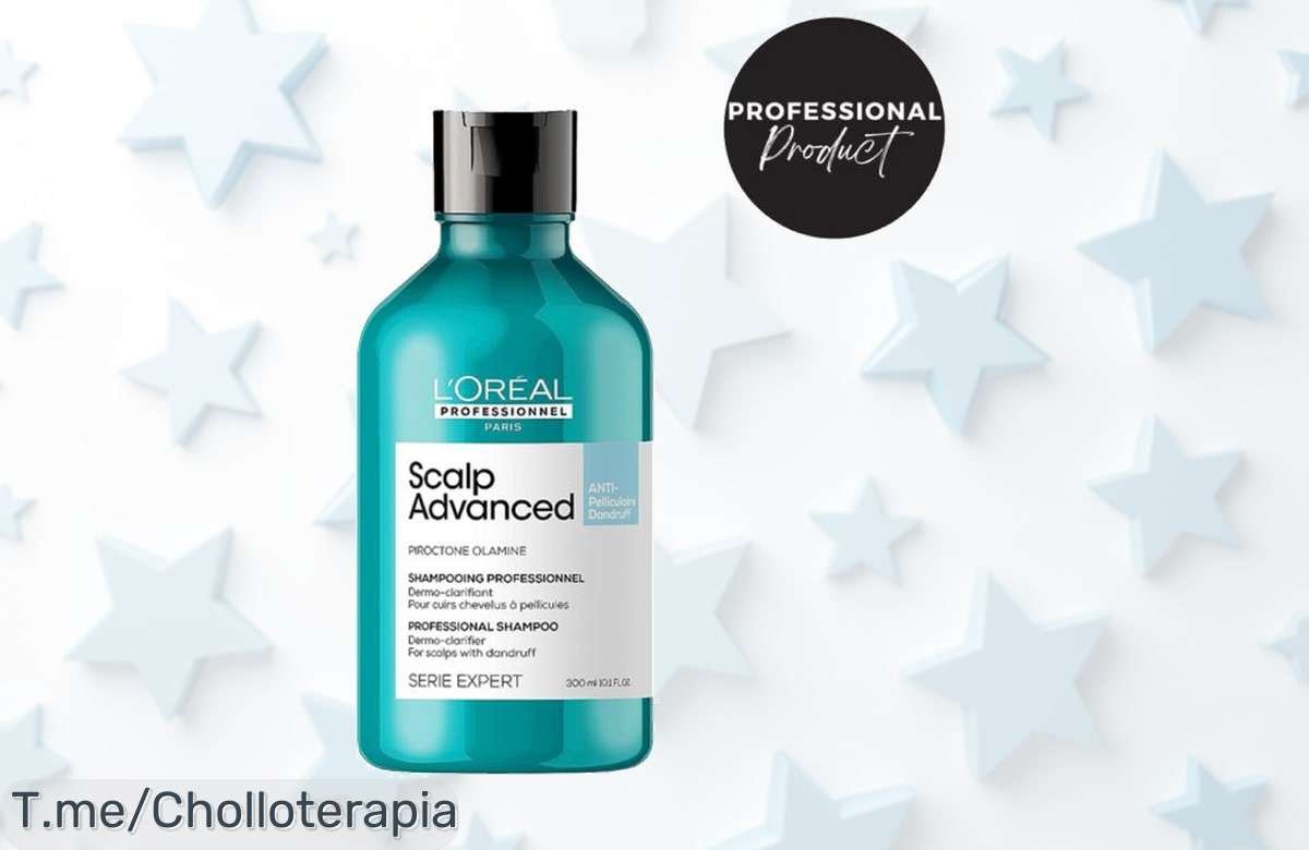Champú anticaspa L'Oréal con una fórmula única para eliminar la caspa de manera efectiva, ¡aprovecha este ofertón y siéntete fresco hoy mismo! ¡No te lo pierdas!