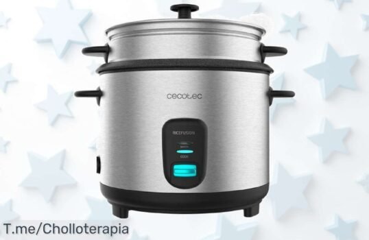 Cocina como un chef con la Cecotec Arrocera Ricefusion 7000 Inox: ¡potencia brutal y diseño espectacular para sorprender a todos! Aprovecha este super chollo y compra ya