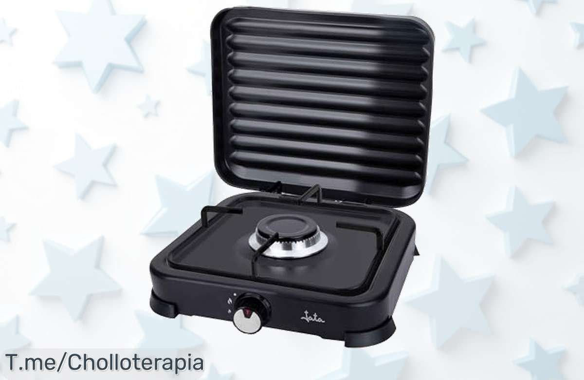 Cocina de gas portátil JATA: el super chollo que transforma tus acampadas en festines deliciosos. ¡Compra ahora y disfruta antes de que se agote esta oferta única!