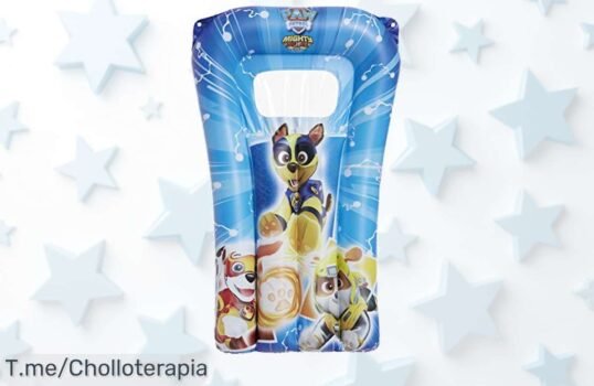 Colchón de playa Paw Patrol a precio loco para que tus peques duerman como reyes, con válvulas de seguridad ¡No te quedes sin el tuyo, oferta limitada!