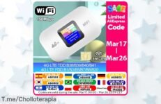 Conéctate al mundo con el módem portátil 4G LTE a un precio loco, disfruta de internet en tu bolsillo y no te quedes sin él ¡Compra ahora antes que se acabe esta oferta única!