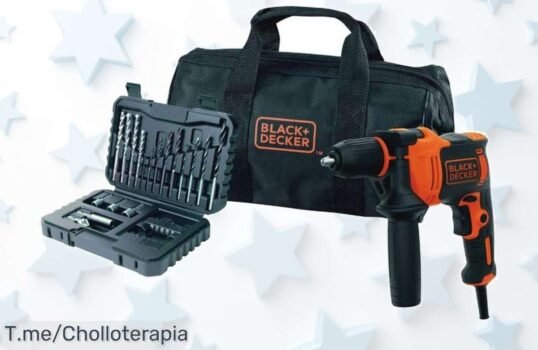 Consigue el Taladro Percutor Black & Decker con 710W y 32 accesorios en una bolsa de transporte, ¡ofertón nunca visto! Aprovecha este super chollo antes que se agote