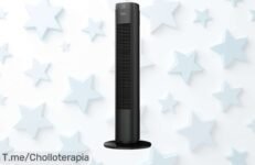 Consigue el ventilador de torre Babel RCH 50W con mando a distancia y 4 velocidades al precio loco que nunca has visto, ¡apresúrate antes que se agoten!