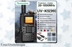 Consigue tu Quansheng UVK6 a un precio loco y comunica sin límites con potencia increíble ¡Aprovecha este ofertón único antes de que se agote, actúa ya!