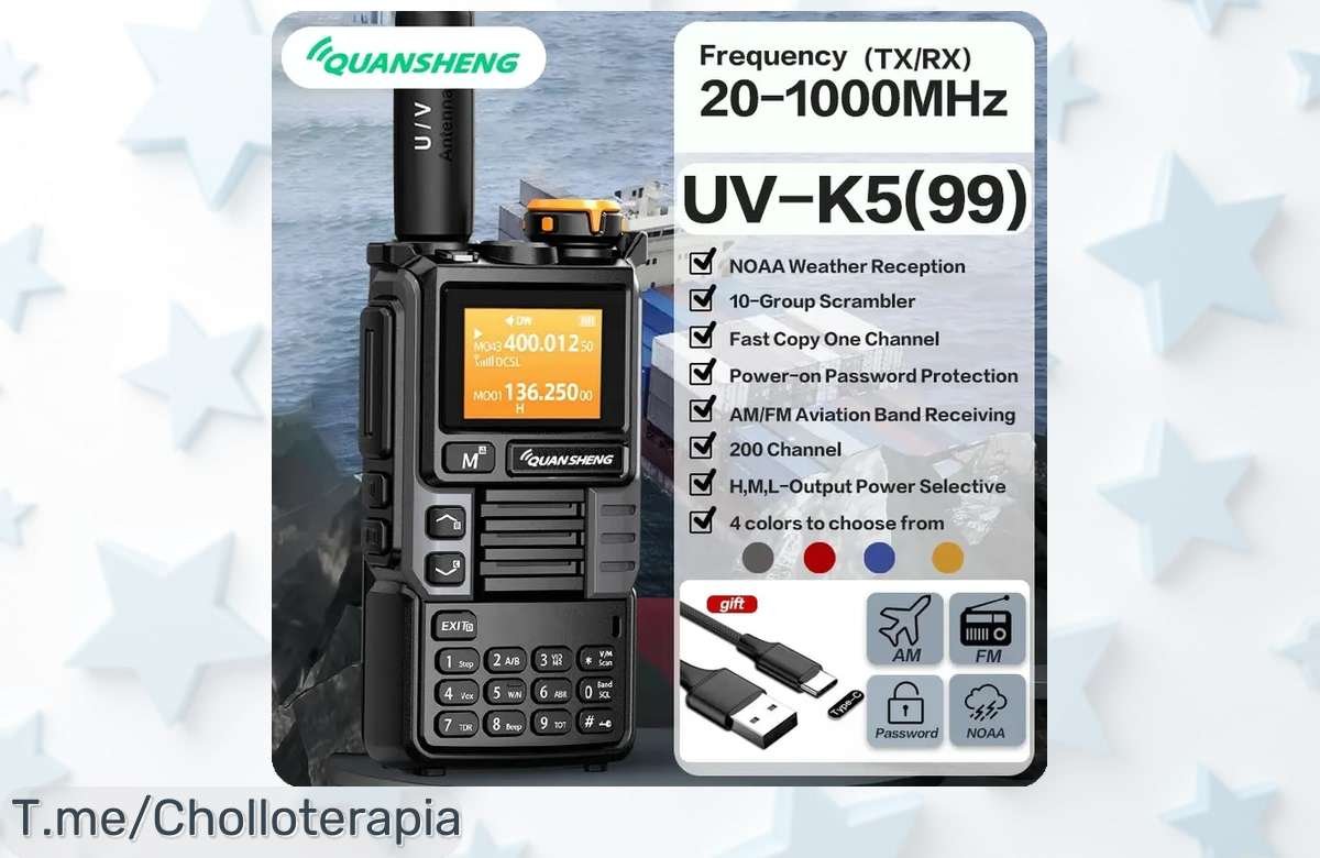 Consigue tu Quansheng UVK6 a un precio loco y comunica sin límites con potencia increíble. ¡Aprovecha este ofertón único antes de que se agote, actúa ya!