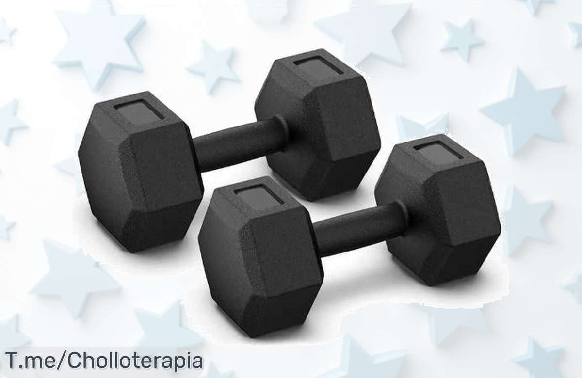 Consigue tus mancuernas hexagonales en un super chollo: resistencia y calidad para transformar tu cuerpo. ¡Aprovecha este ofertón limitado y actúa ya!