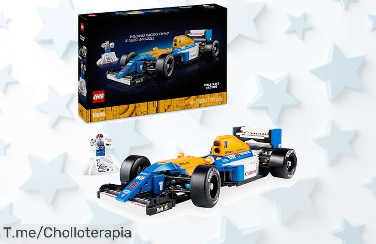 Construye tu propio coche de F1 con Lego Williams FW14B, un super chollo con motor detallado y dirección funcional. ¡No te quedes sin el tuyo, compra ya antes de que se agote!