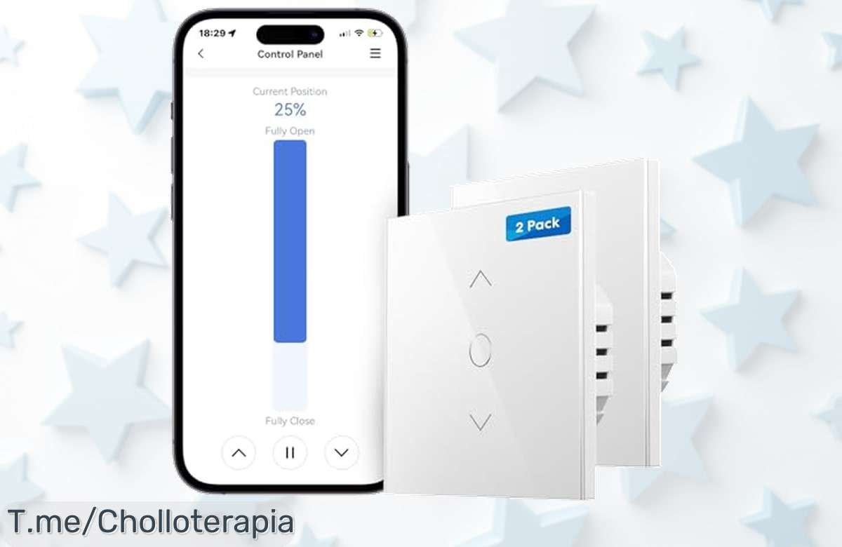 Controla tus persianas al instante desde tu smartphone con el interruptor Meross, ¡disfruta de esta oferta limitada a un precio loco y no te quedes sin este chollazo!