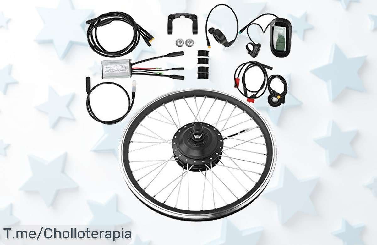 Convierte tu bici en eléctrica por un precio loco y disfruta de su potente motor y pantalla LCD, ¡aprovéchalo ahora antes que se agote este ofertón único!