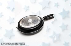 Conviértete en el rey de la cocina con la Sartén Doble Volteadora HAPPY FRIENDS, ¡el super chollo que necesitas para tortillas perfectas! Aprovecha esta oferta única antes de que se agote