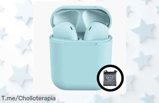 Dale ritmo a tu vida con los Auriculares Inpods 12 Bluetooth en azul, super chollo para disfrutar música sin enredos ¡No te quedes sin ellos, compra ya antes que se agoten!