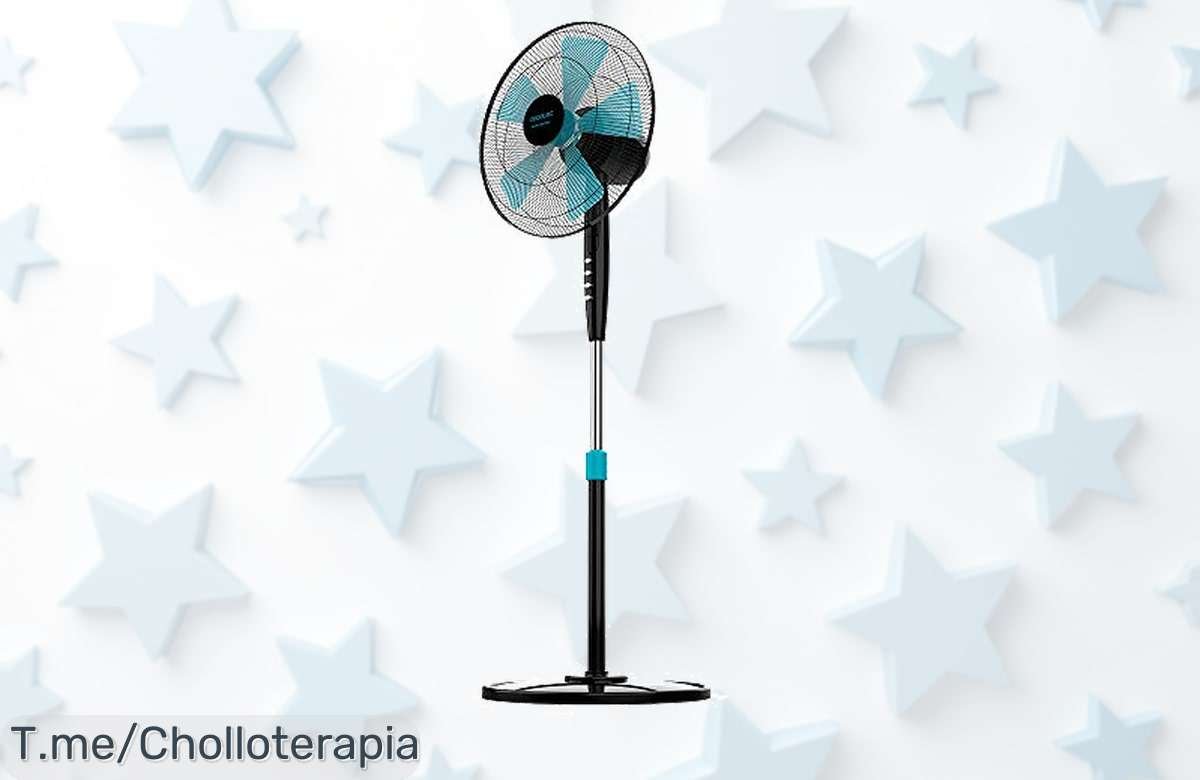 Dale un giro a tu verano con el ventilador Cecotec EnergySilence 510: potente y ajustable, frescura garantizada en casa. ¡Aprovecha este ofertón antes de que se agote!