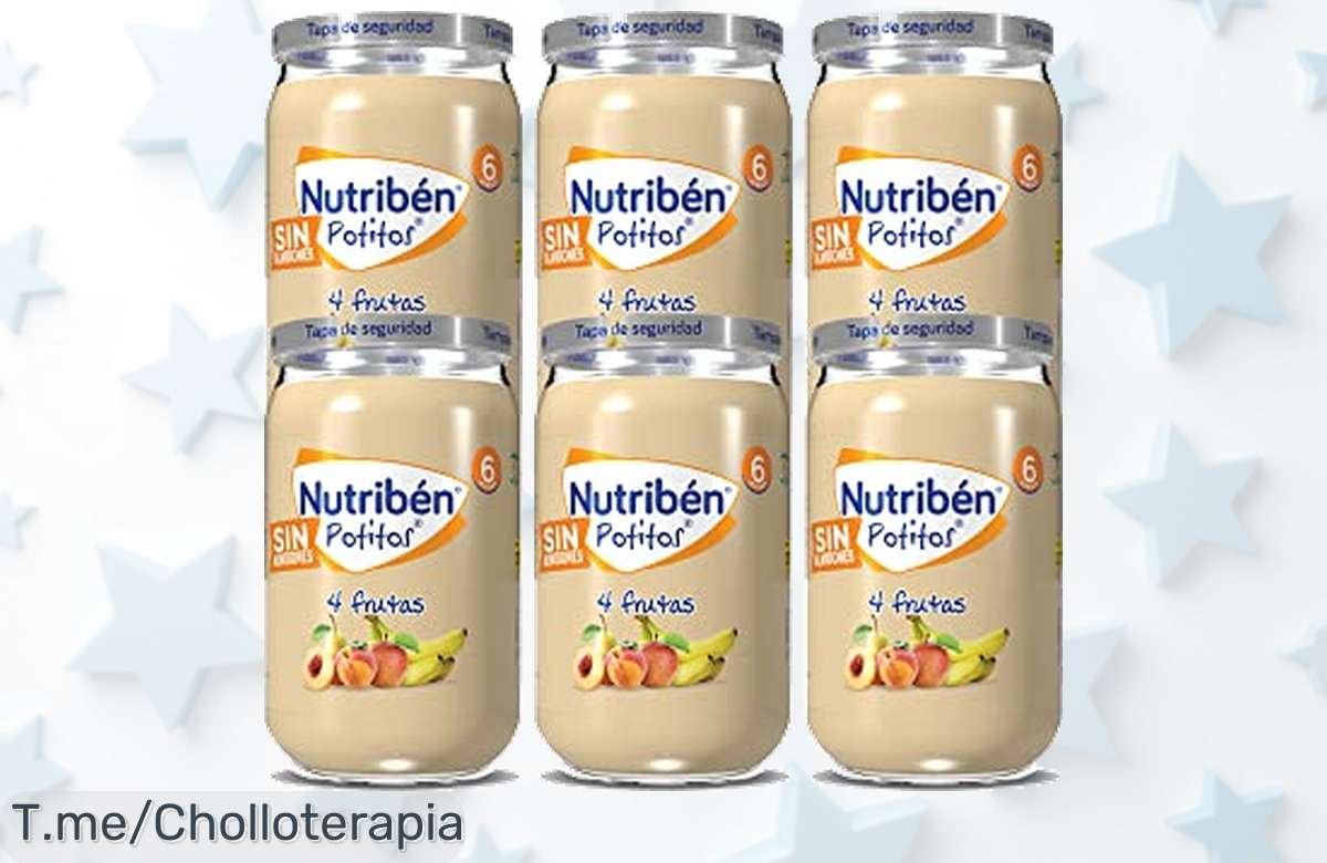 Delicioso Potito de 4 Frutas para Tu Bebé: Un Super Chollo Natural y Sin Azúcares que Hará Feliz a Tu Peque. ¡Compra Ahora Antes de Que Se Agote Este Ofertón Único!