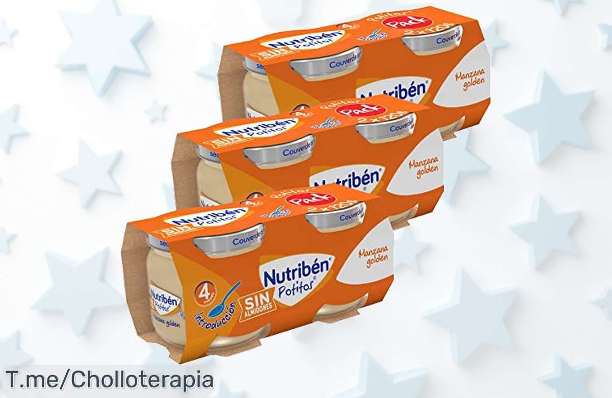 Delicioso Potito de Manzana Golden Sin Azúcares para Tu Bebé ¡Super Chollo! Crecimiento Saludable con Vitamina C ¡Aprovecha Esta Oferta Limitada Antes que Se Agote!