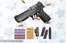 Desata la diversión con nuestra pistola de espuma blaster a un precio loco, mejora tu coordinación y disfruta horas de risa ¡Hazte con ella antes que se agoten!