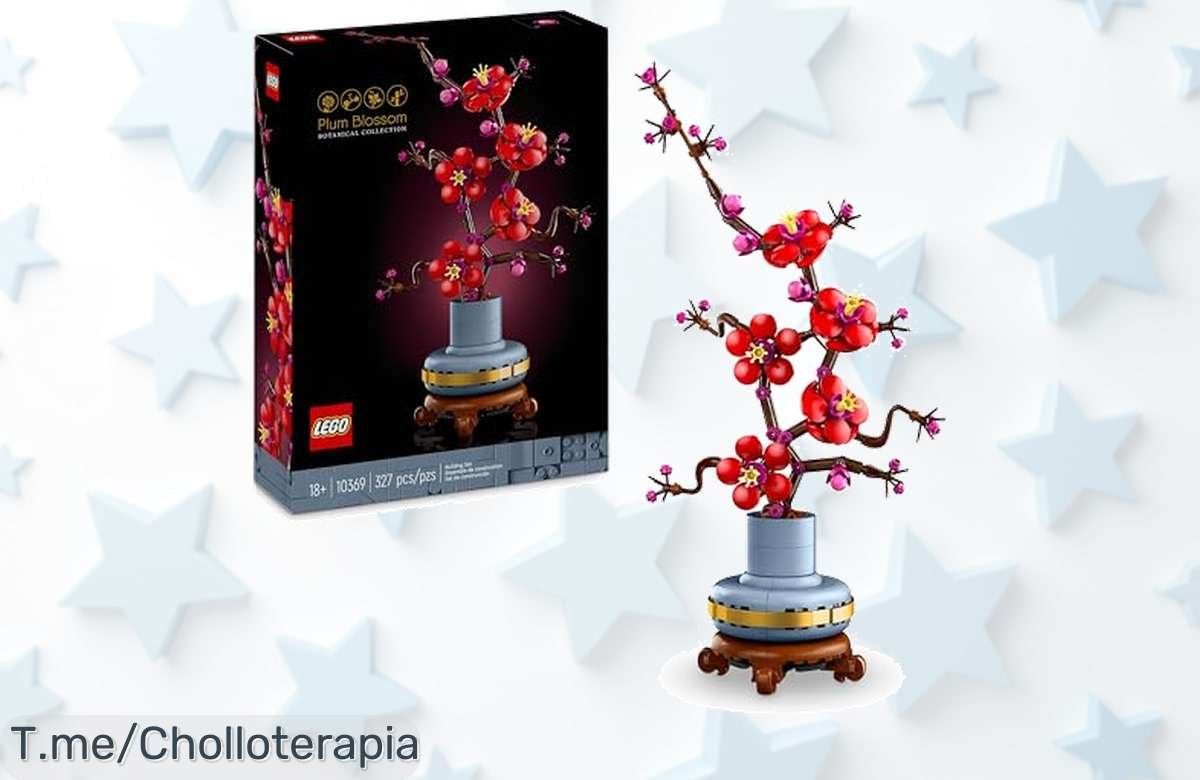Desata tu creatividad con la flor de ciruelo LEGO, un ofertón que llenará tu hogar de elegancia. ¡No te quedes sin ella y compra ahora antes de que se agote!