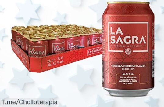 ¡Descubre La Sagra Pilsner y disfruta 24 latas de sabor increíble a un precio loco! Perfecta para tus mejores momentos con amigos ¡Compra ahora antes que se agote!