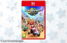 Descubre Mario Kart World para Nintendo Switch 2 y compite con hasta 24 amigos en un chollo único de diversión, ¡consíguelo ya antes que se agoten!