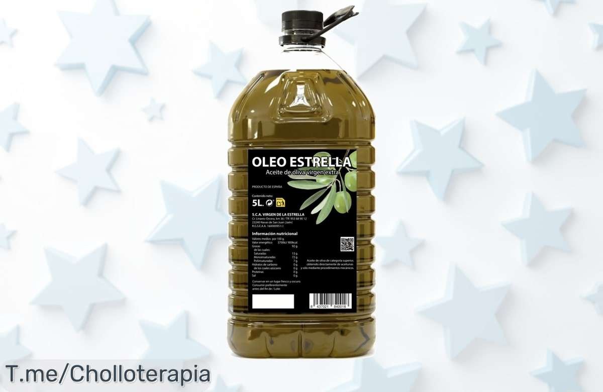 Descubre Oleoestrella, el aceite de oliva virgen extra que transformará tus platos en festines. Aprovecha este súper chollo antes de que desaparezca. ¡Compra ahora!
