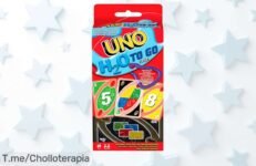 Descubre UNO H2O To Go, las cartas resistentes al agua que transformarán tus juegos en cualquier lugar ¡No dejes pasar este super chollo y compra ya antes que se acabe!