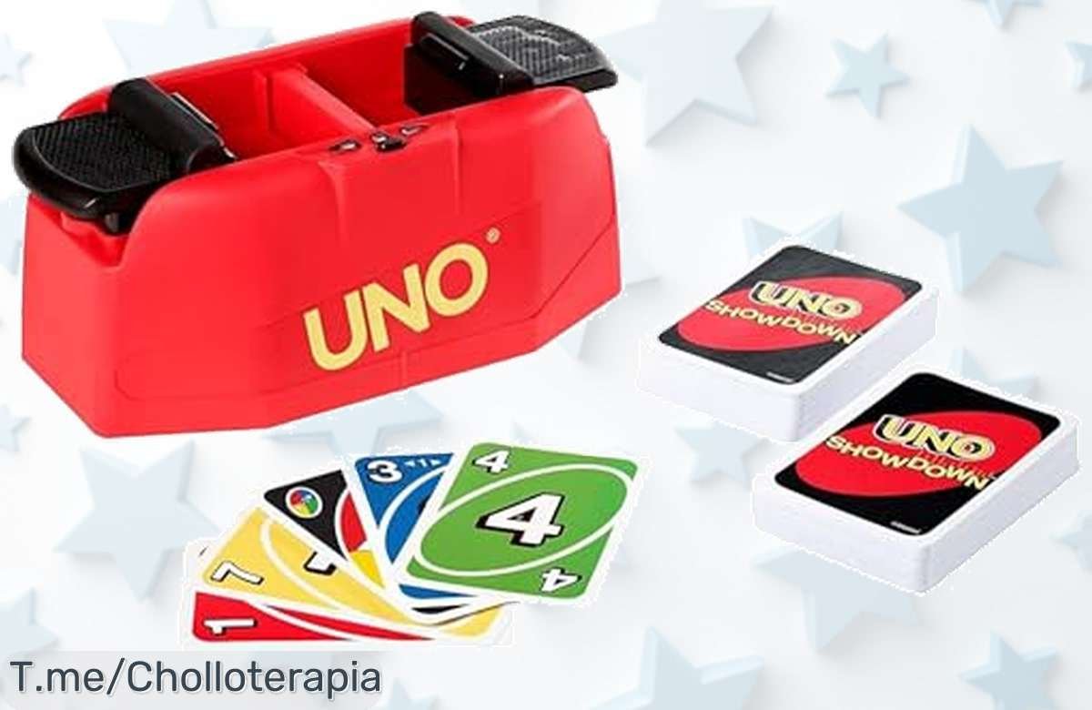 ¡Descubre UNO Showdown, el super chollo de diversión familiar! Lanza cartas y ríe juntos ahora con un descuento brutal. ¡Actúa rápido antes de que se agote esta oferta única!