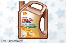 Descubre el Aceite Shell Helix Ultra Ect C2-C3 0W30 5 L a un precio loco, una protección inigualable para tu motor Aprovecha este super chollo antes de que se acabe y compra ya!