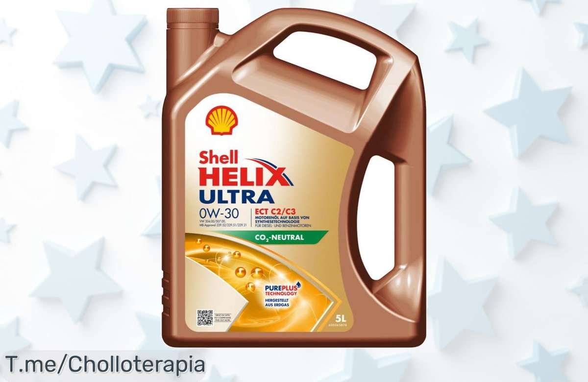 Descubre el Aceite Shell Helix Ultra Ect C2/C3 0W30 5 L a un precio loco, una protección inigualable para tu motor. Aprovecha este super chollo antes de que se acabe y compra ya!