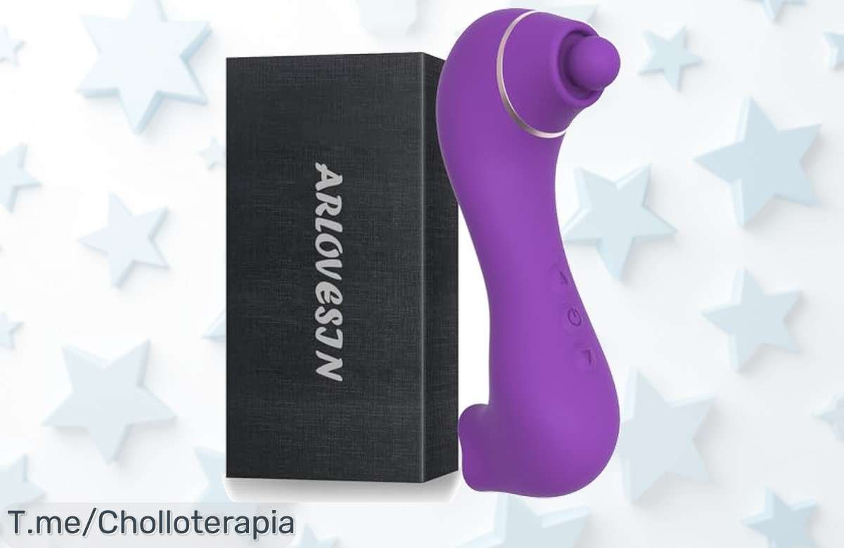 Descubre el Arlovessin: vibrador potente con 10 modos de placer y suave lamido a un precio loco. Oferta limitada, ¡no dejes pasar este super chollo y hazlo tuyo ya!