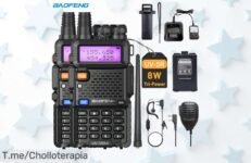 Descubre el Baofeng UV5R 8W, el walkie talkie de tus sueños: comunica a larga distancia con potencia brutal ¡Aprovecha este super chollo antes que se agote!