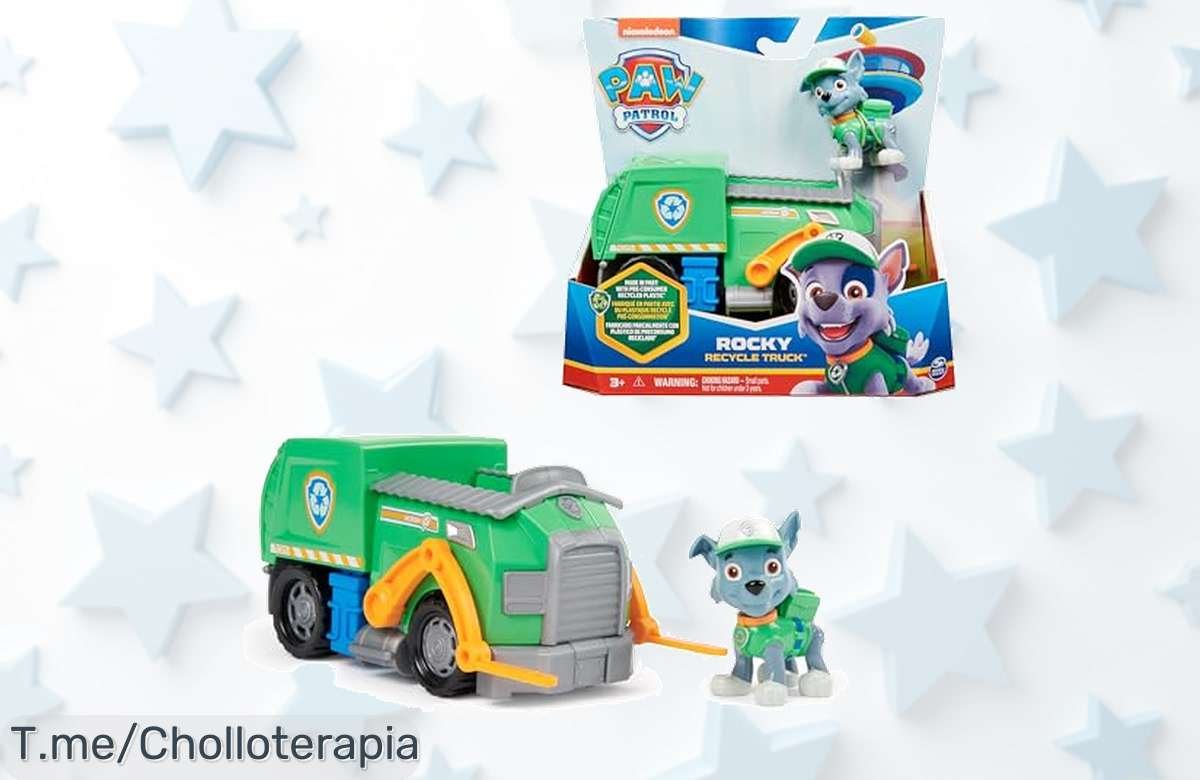 Descubre el Camión de Reciclaje de Rocky, una aventura única para pequeños héroes que despierta la imaginación. ¡No te pierdas este ofertón y cómpralo ya antes que se agote!