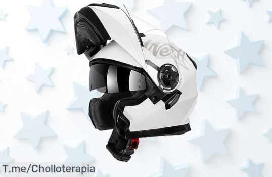 Descubre el Casco Motocross Integral ECE 2206: Ligero, seguro y con doble visera a un precio loco Protege tu cabeza al estilo más cool, ¡haz tu pedido ya antes de que se agoten!