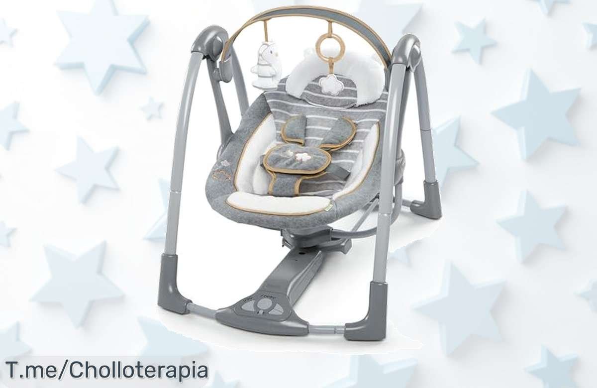 Descubre el Columpio Swing ‘n Go Deluxe: 5 Velocidades, 8 Melodías y Juguetes de Peluche a un Precio Loco. ¡Aprovecha Este Ofertón Antes de Que Se Agote!