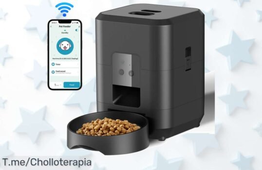 Descubre el Comedero Inteligente con alimentación automática y cuantitativa, ¡un super chollo que hará feliz a tu mascota! Aprovecha esta oferta única antes de que se agote