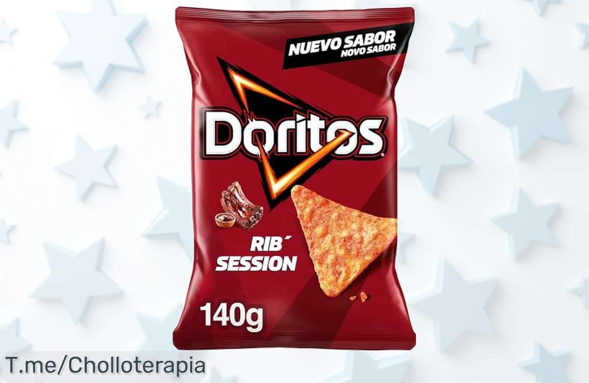 Descubre el Doritos Rib Session, el snack con sabor a barbacoa irresistible. ¡No dejes pasar este precio loco y hazte con tu ofertón antes de que se agote!