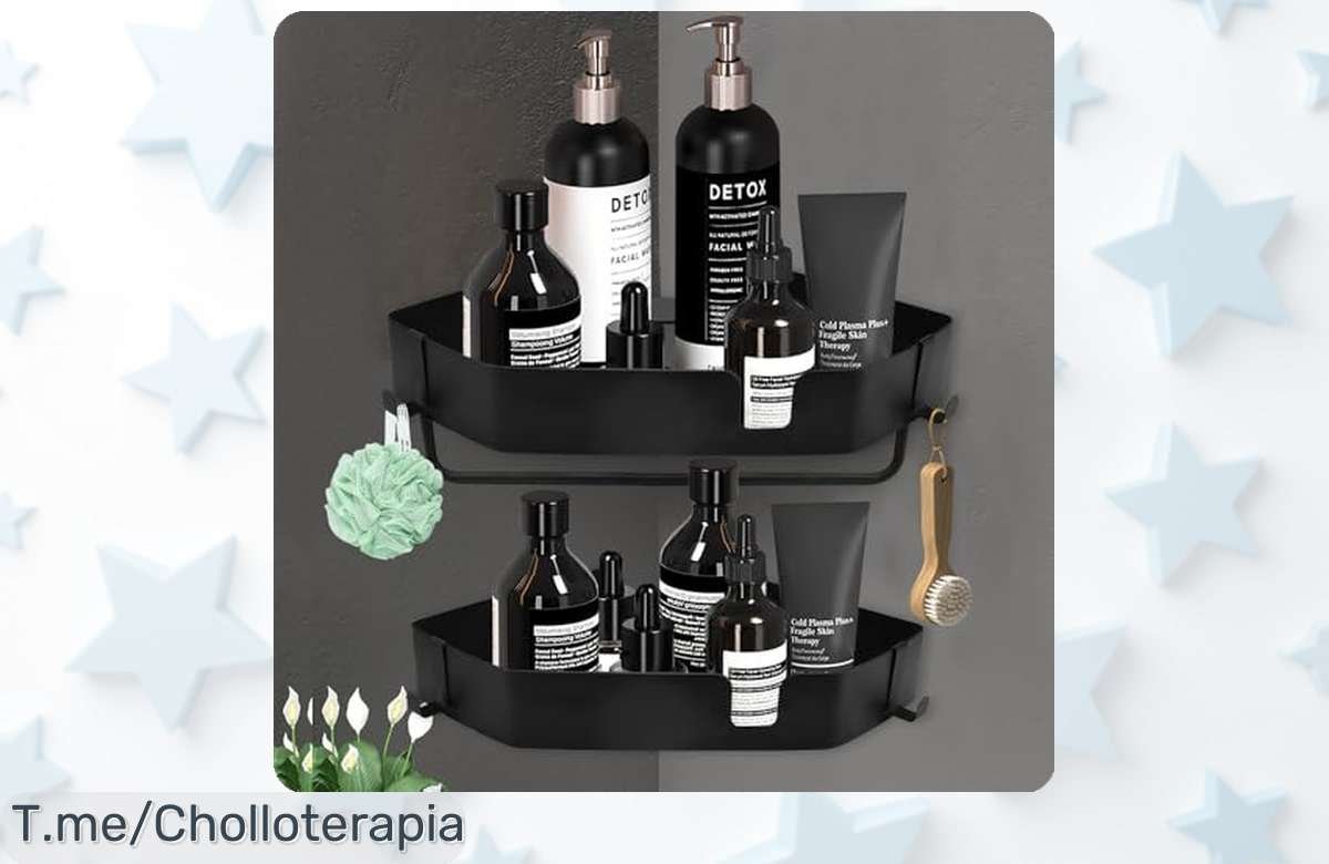 Descubre el Estante de Ducha Perfecto a Precio Loco: Organiza Tu Baño Sin Taladro y Aprovecha Este Ofertón Único Antes de Que Se Agote. ¡Actúa Ya!