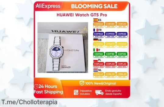 Descubre el HUAWEI Watch GT5 Pro con pantalla HD y batería de 24H, un super chollo que te conecta al futuro ¡Aprovecha esta oferta única antes de que se agote!