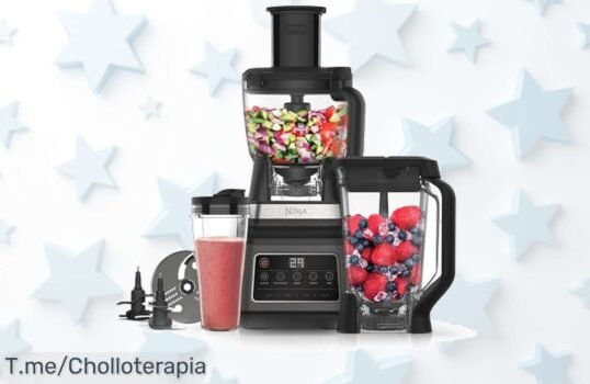 Descubre el Ninja Procesador 3 en 1: mezcla, pica y bate como un chef ¡Aprovecha este ofertón limitado y consigue salsas perfectas antes de que se agote!