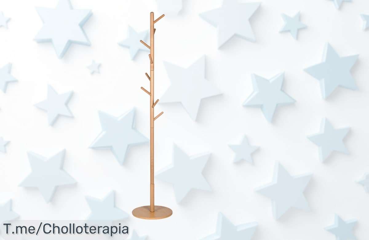 Descubre el Perchero TLoVendo de Madera: 8 ganchos ajustables para un hogar ordenado y elegante. Aprovecha este ofertón limitado y organiza tu entrada ahora mismo.